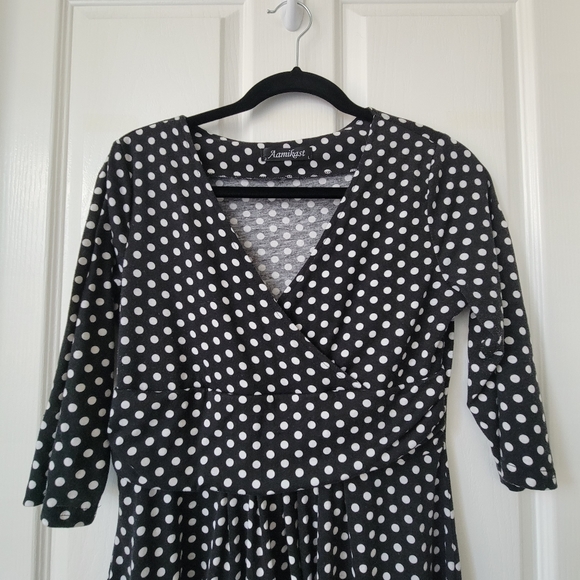 Aamikast Polka dot Maternity dress Size Large - Picture 3 of 7